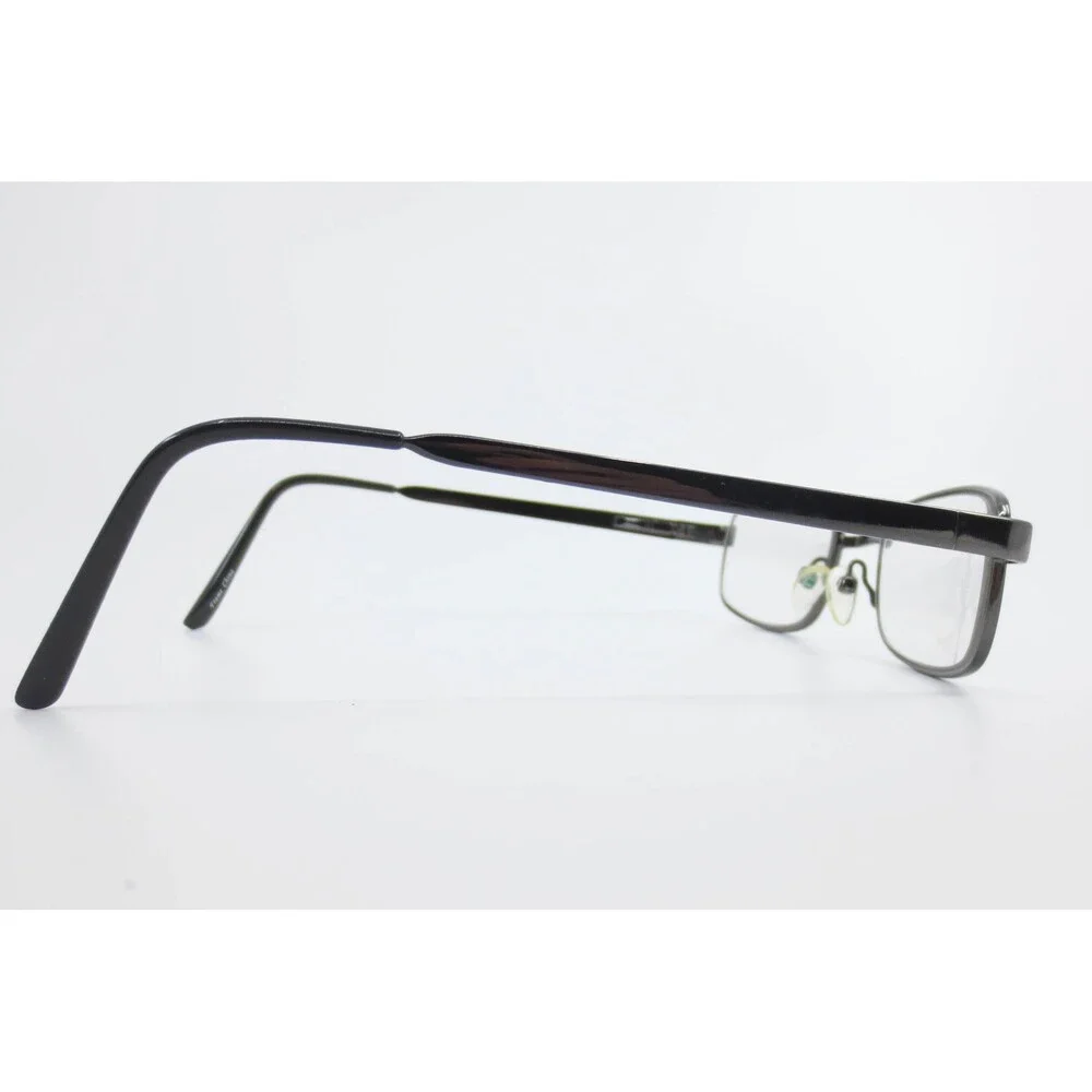 Agility 10 Eyeglasses Gunmetal Rectangular Metal Frames 53-20-145 Mens Womens
